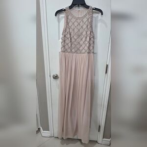 Adrianna Papell Blush Womens Dress with Embellished Bodice